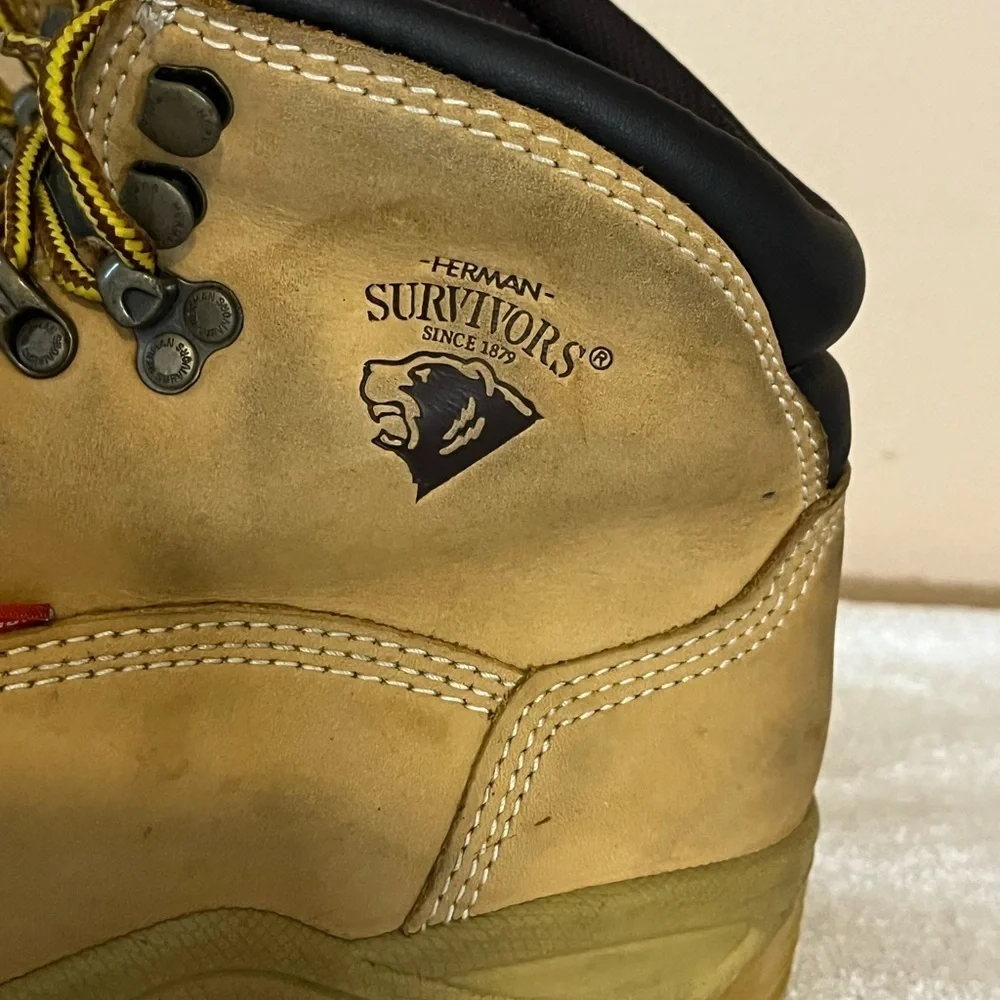 Herman Survivors Waterproof Safety Steel Toe Boots Sz 6 1/2